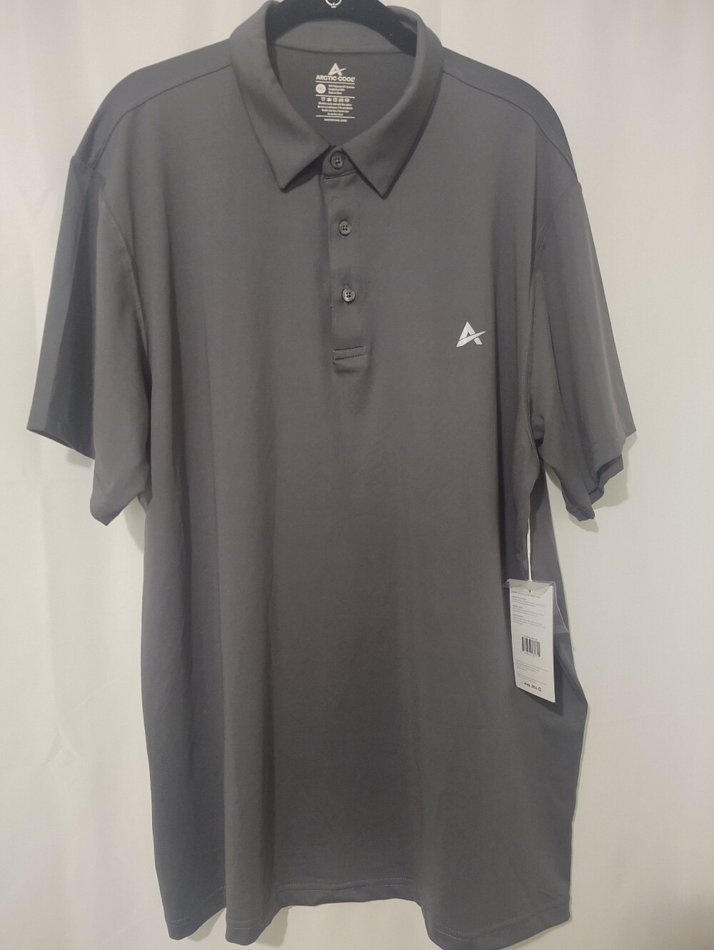Arctic Cool Men's Gray Performance Polo 2XL